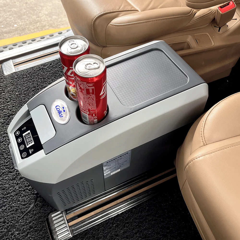 Factory Direct Sale 10L Mini Portable 12V Car Fridge Freezer Ice Box Cooler With LED Control Panel