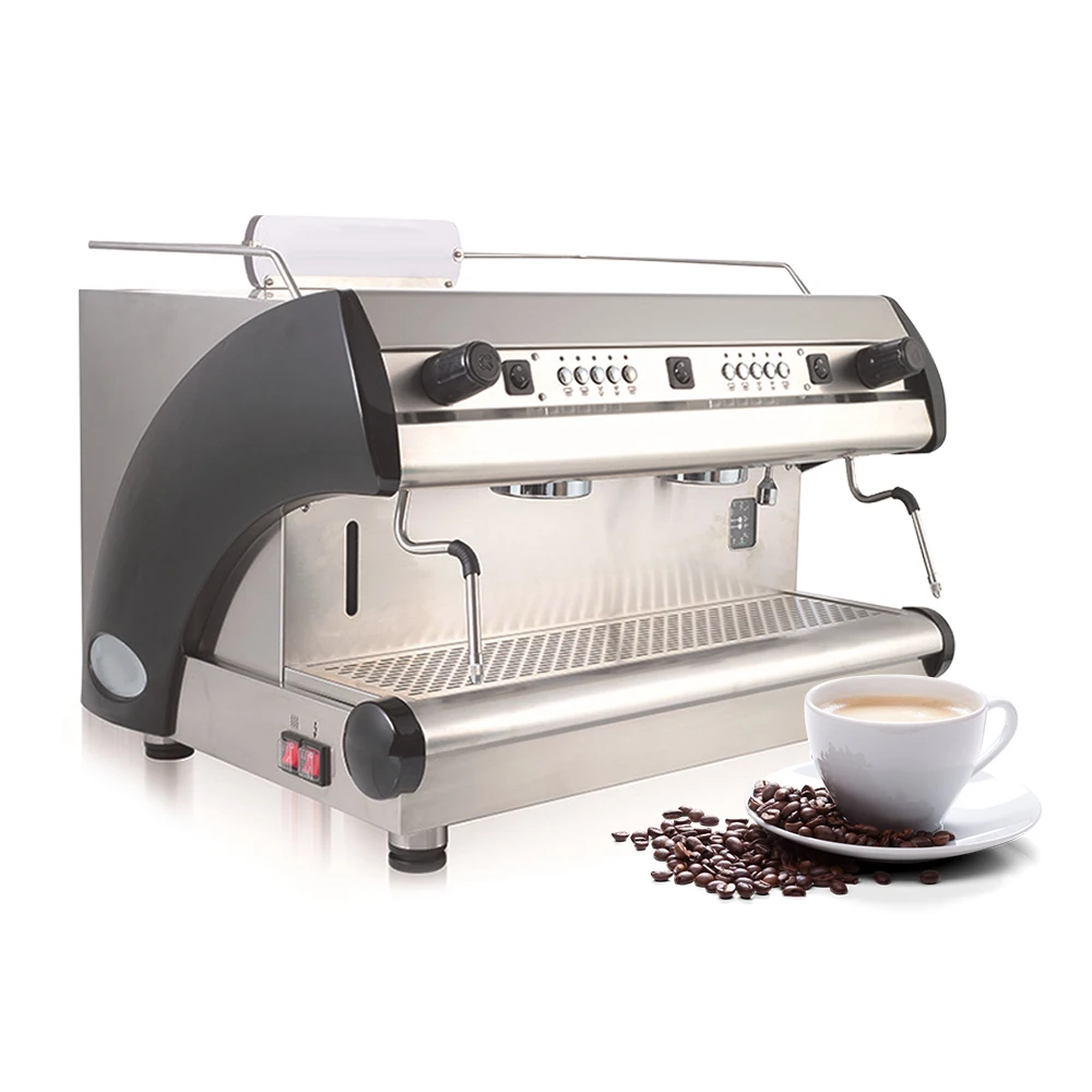 Commercial Espresso Cappuccino Maker Double Group Coffee Machine