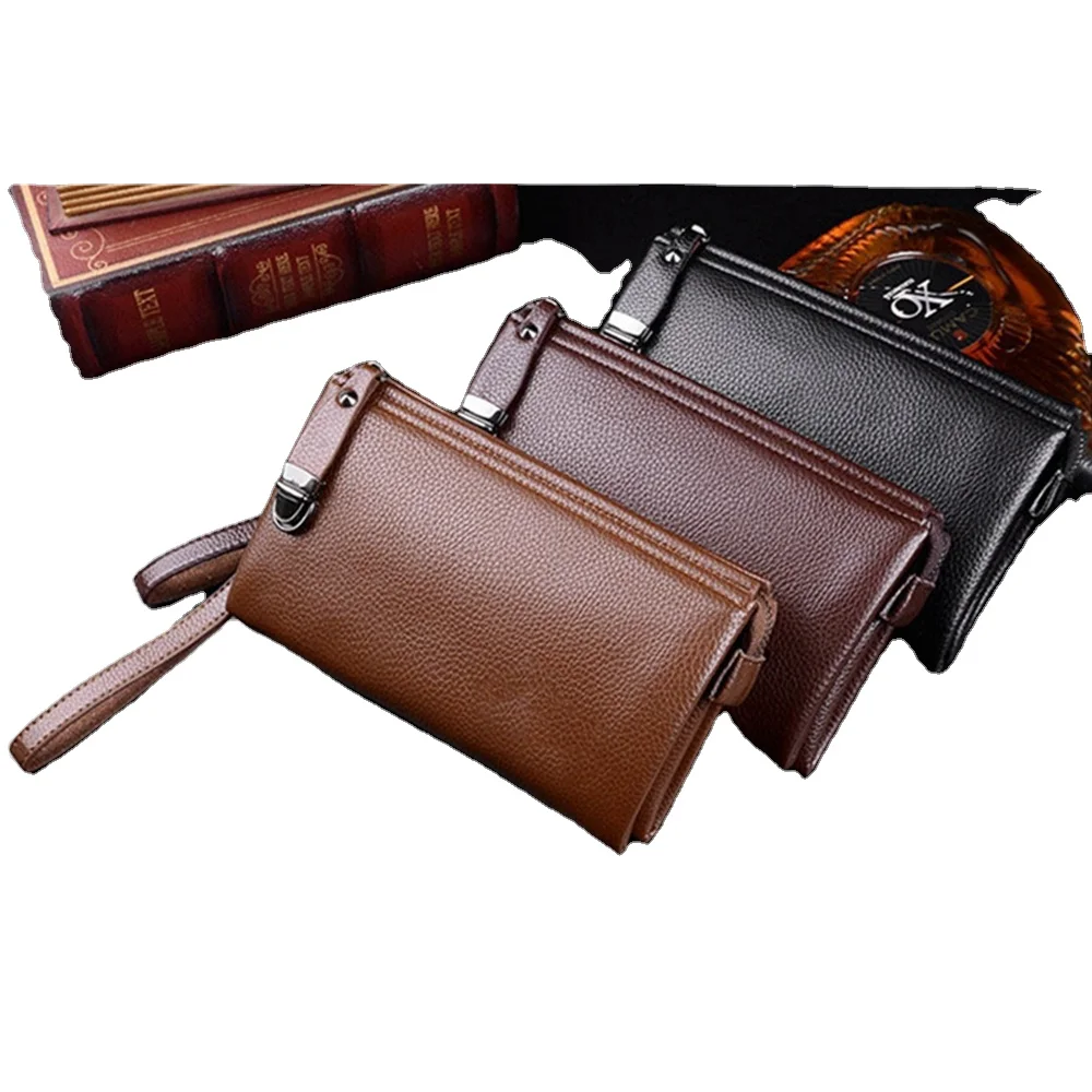 Cartera De Viaje De Cuero De Grano Superior Para Hombre De Gran Capacidad -  Buy Cartera De Viaje De Cuero Para Hombres,De Gran Capacidad De Los Hombres  De Cuero Embrague Carteras,De Cuero