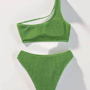 2026 Backless 2-Piece Bandeau Bikini in Solid Snake Print Fabric XL Swimwear for Women with OEM Service Breathable