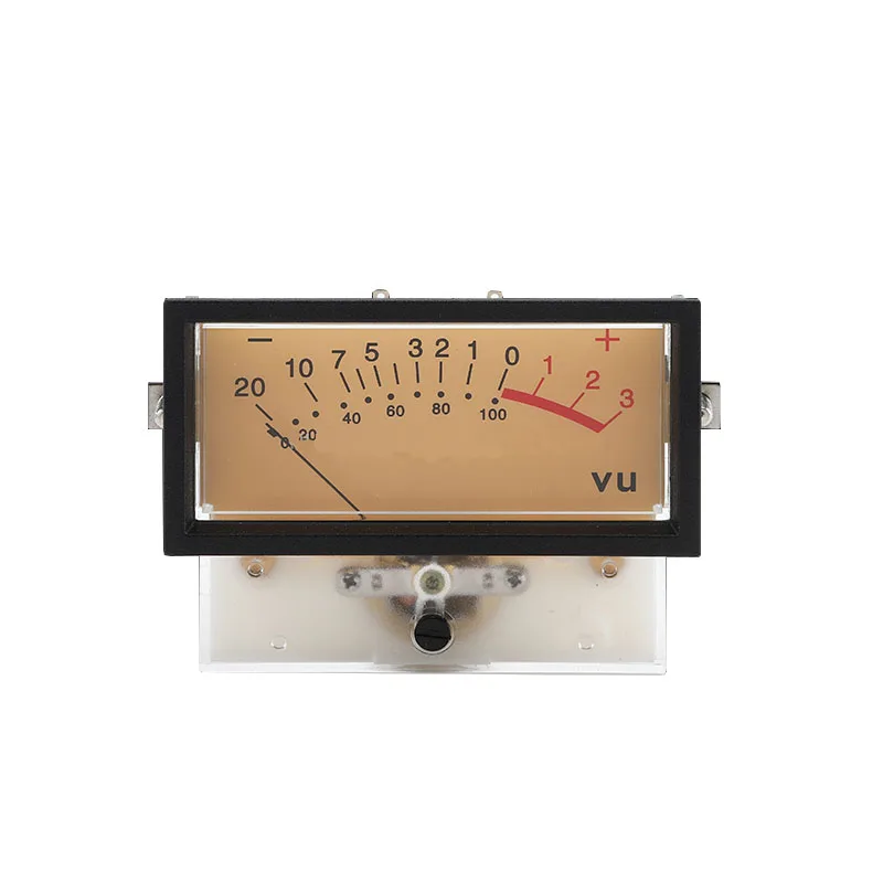 VU メーター VU-73 Analog VU Meter with Yellow LED Display for Accurate DB