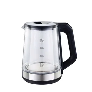 Hot Sale Glass Layer Multi Color Option Tea Water Kettle With PP Plastic and 201/304 Stainless Steel