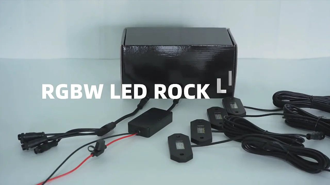 Pure White Led Rock Light Kits With 4/6 Pods Lights 6000k For Off-road ...