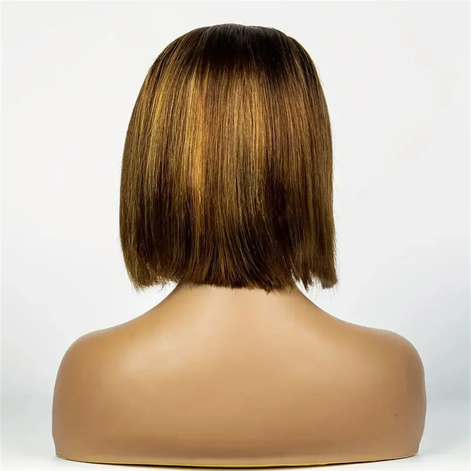 Bob Wigs Capelli umani 13X4 Pizzo Parrucche brasiliane lisce 100% capelli umani di qualità_voghion.com