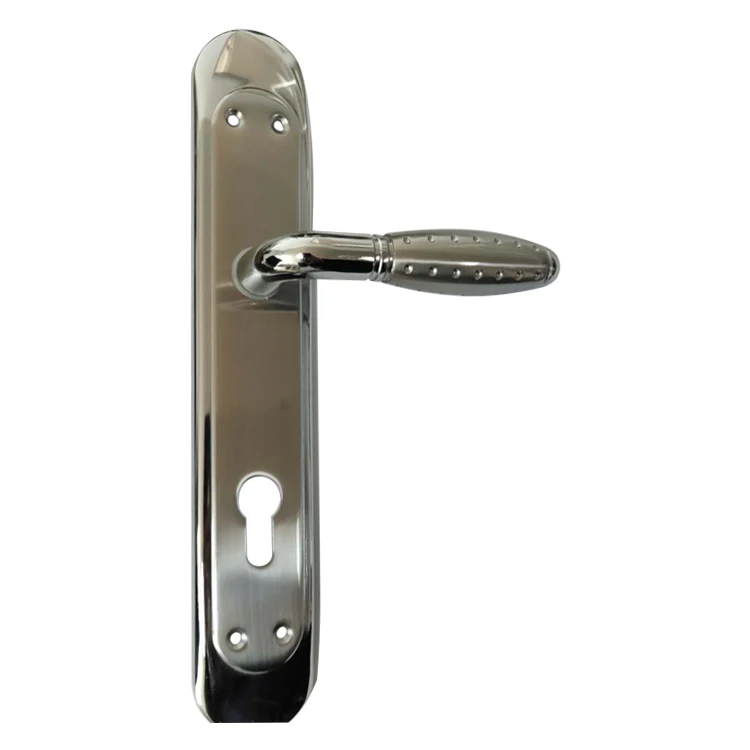 Aluminium Door Handles With Iron Plate Cheapest Door Handle Bedroom