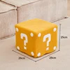 Question mark stool - yellow medium size