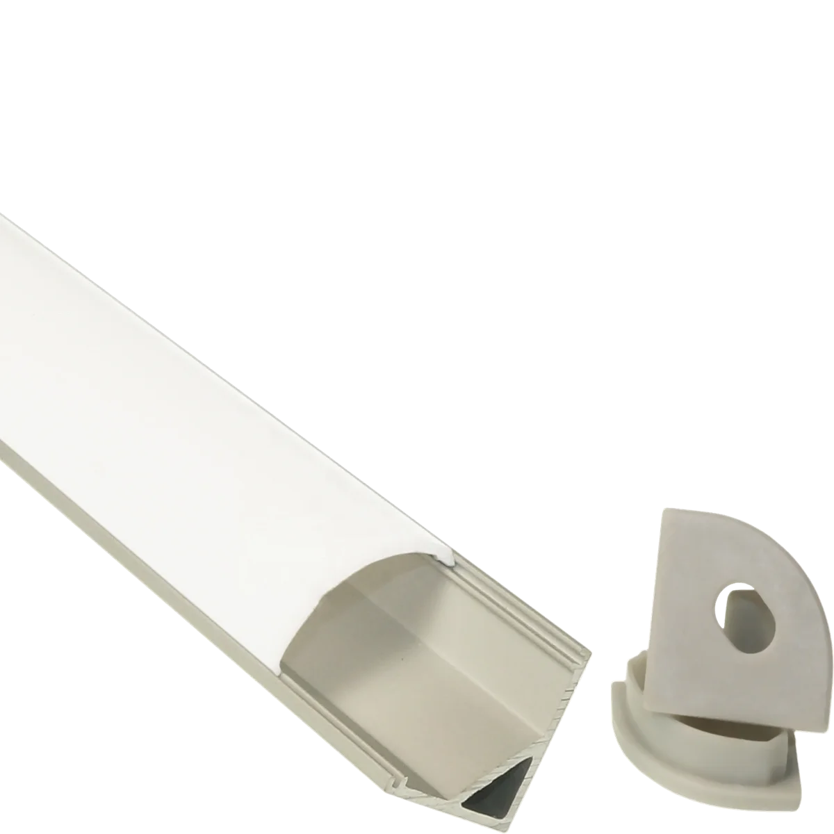 V Shape 10*10MM 16*16MM 18*18MM 30*30MM Corner Led Lighting Profiles 1M 2M 2.5M 3M 4M Aluminum Led Corner Profiles