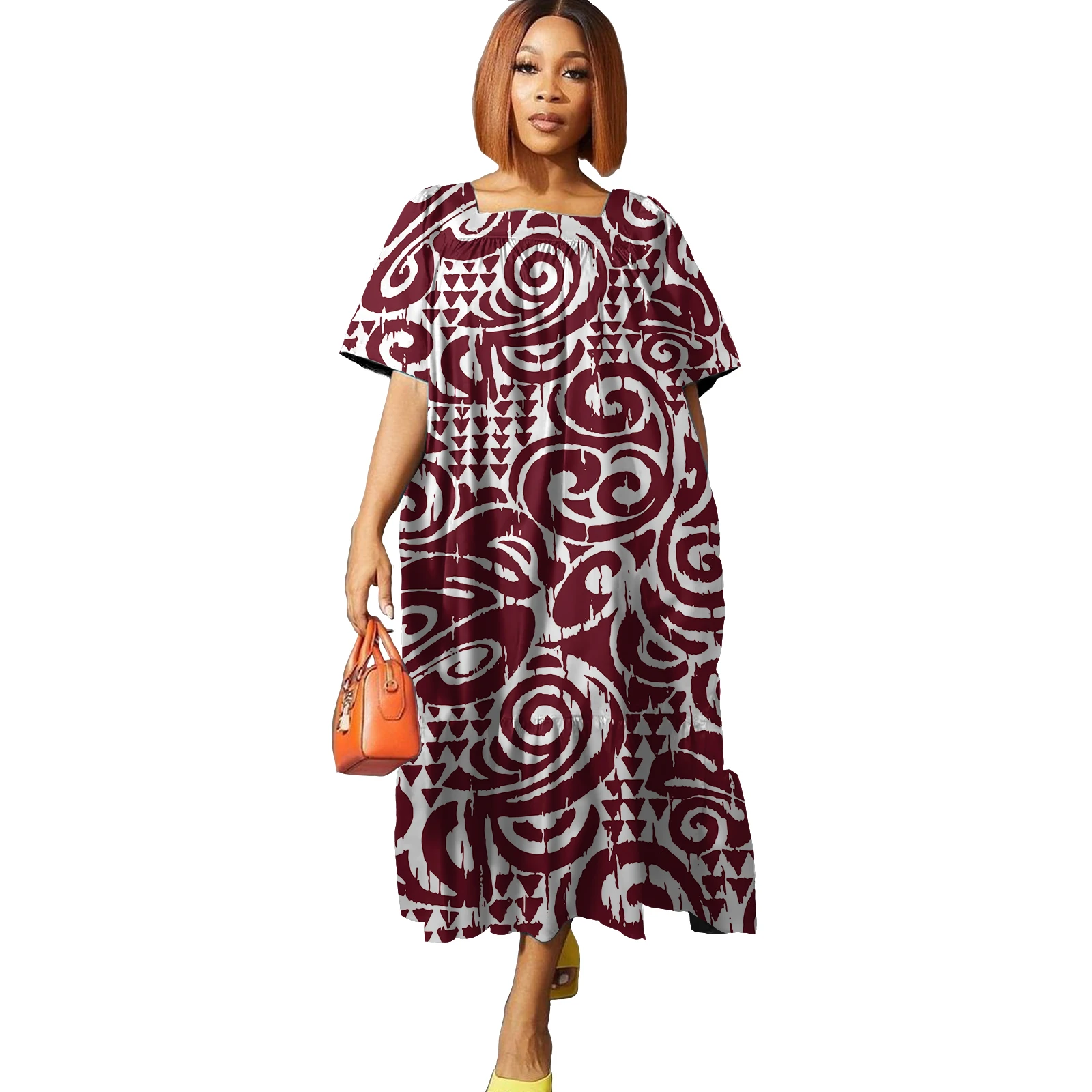 white christmas dresses Women's One Shoulder Hawaiian Dress main image 1