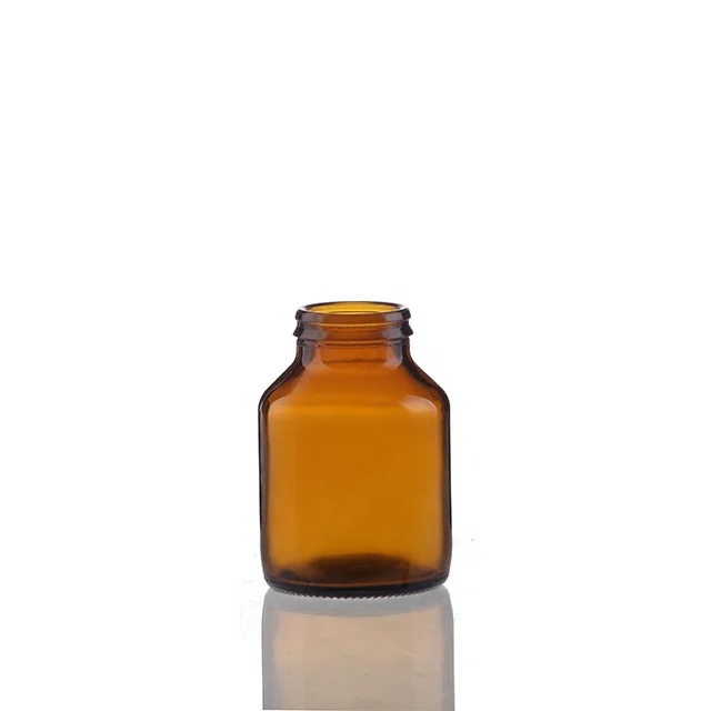 Large Capacity 10ml 50ml 100ml Amber Medical Glass Reagent Bottle Screw Cap Infusion Bottle