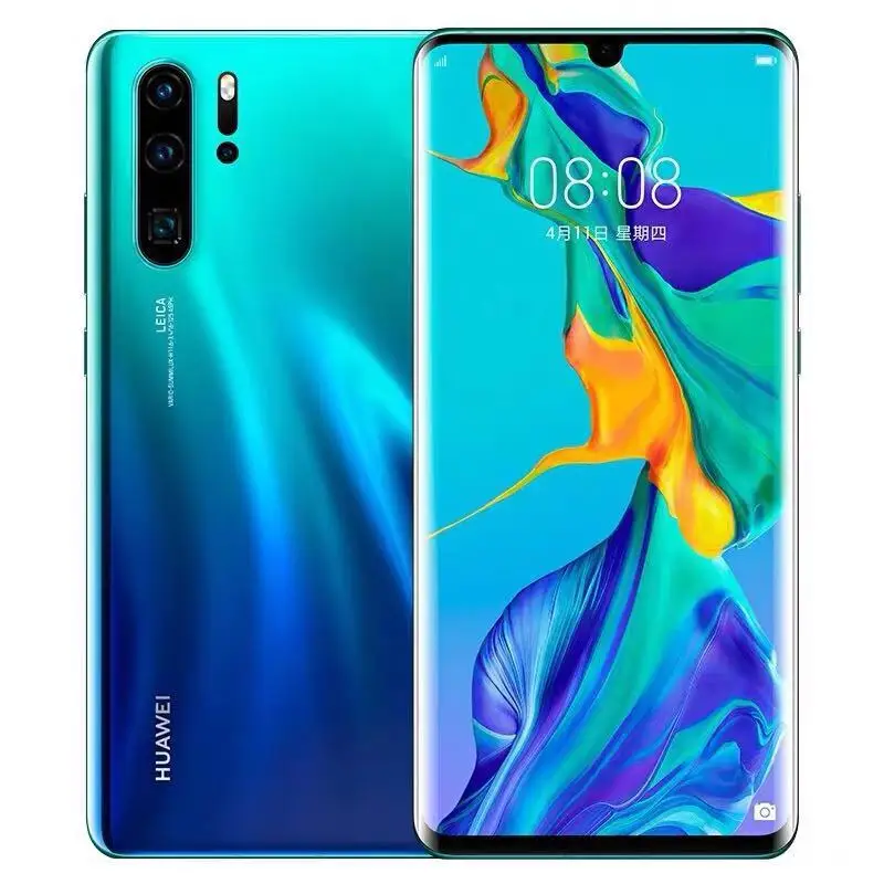 Original Huawei P30 Pro VOG-AL10 8GB 512GB Triple Back Cameras Face ID  Screen Fingerprint Id 6.47 inch Dot-notch smartphone