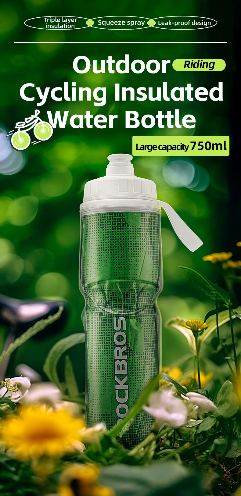 Aazon.co: ROCKBROS Bike Water Bottle Holder Cage Aluinu Alloy