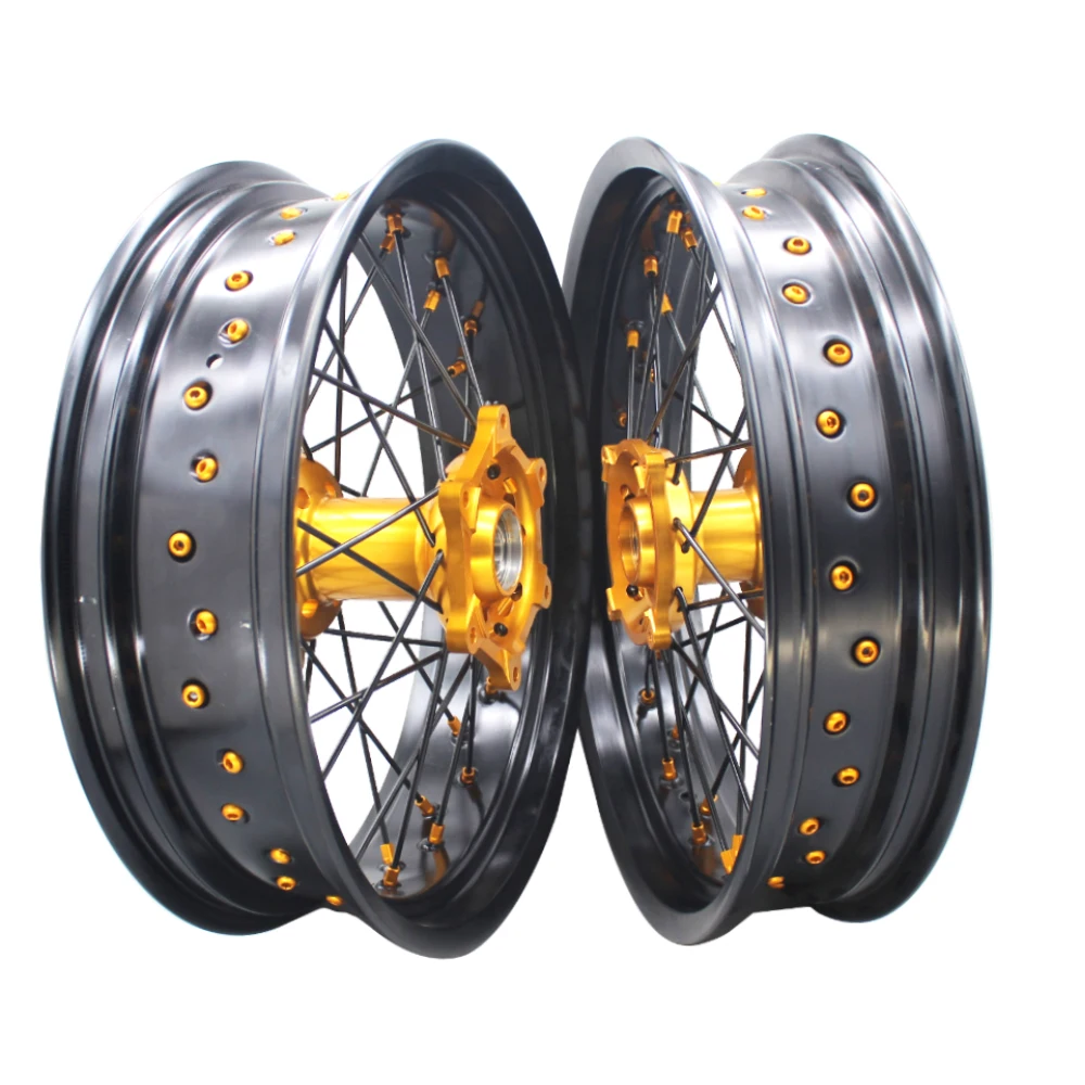Factory Direct Sale RMZ DRZ 250 450 17 Inch SM Wheels Alloy Motorcycle Supermoto Wheels for Suzuki