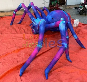 Realistic Colorful Lifelike Inflatable Spider,Inflatable Spider Props for Halloween Decoration