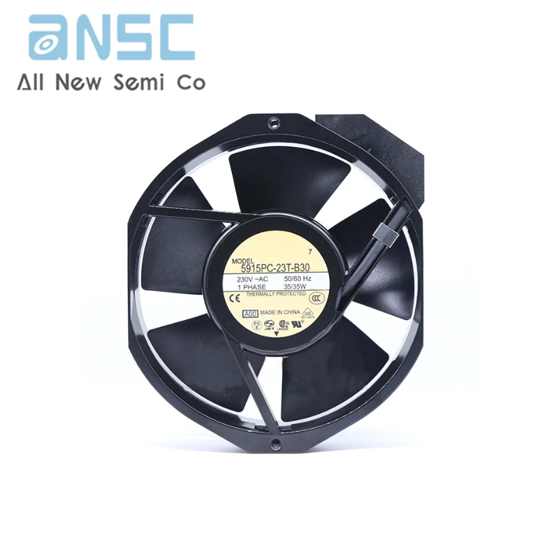 Original Axial flow fan 5915PC-23T-B30 35W 0.18A 230VAC 3200rpm Industrial AC cooling UPS power fan