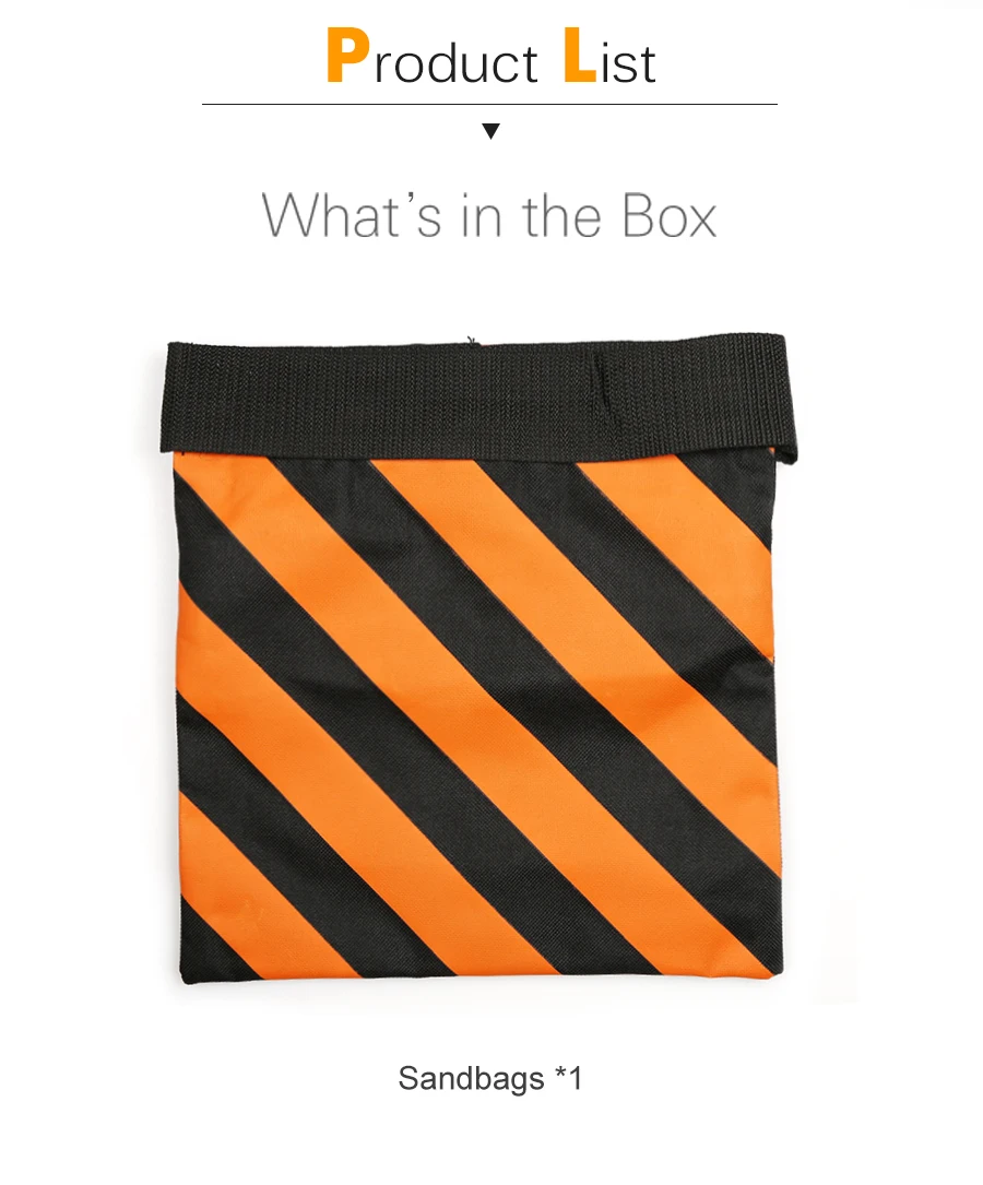 Orange Heavy Duty Sand Bag Photography Studio Video Stage Film Sandbag