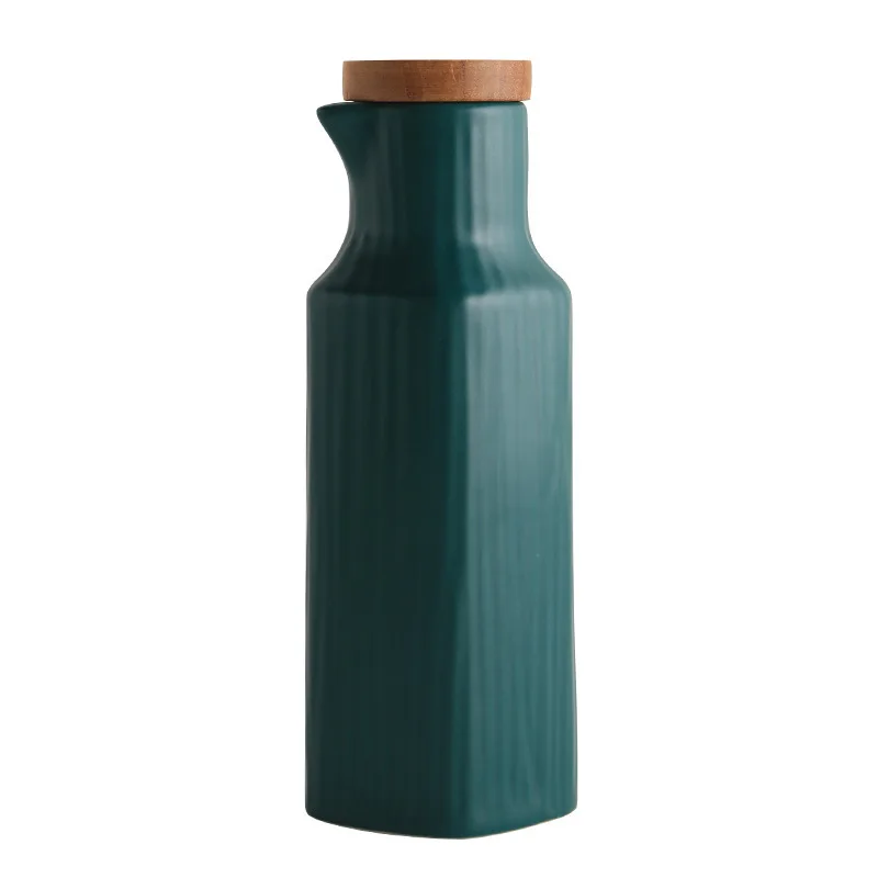 Porcelain oil bottles for kitchen vinegar dispanser