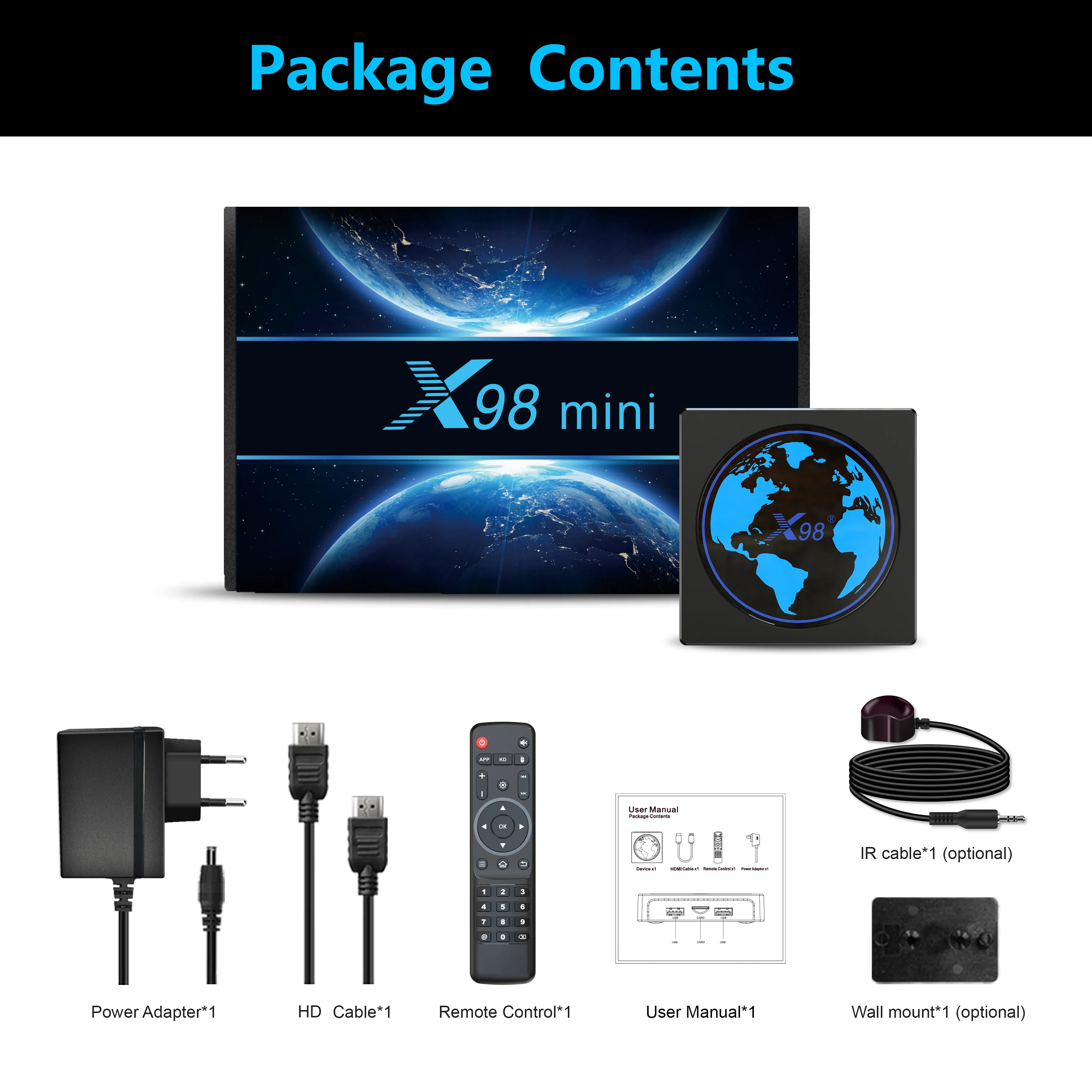 OEM Customize Android 11 Tv Box X98 Mini Amlogic S905W2 4GB Ram 32gb 64gb Rom Dual WIFI BT OTT Set Top Box X98mini
