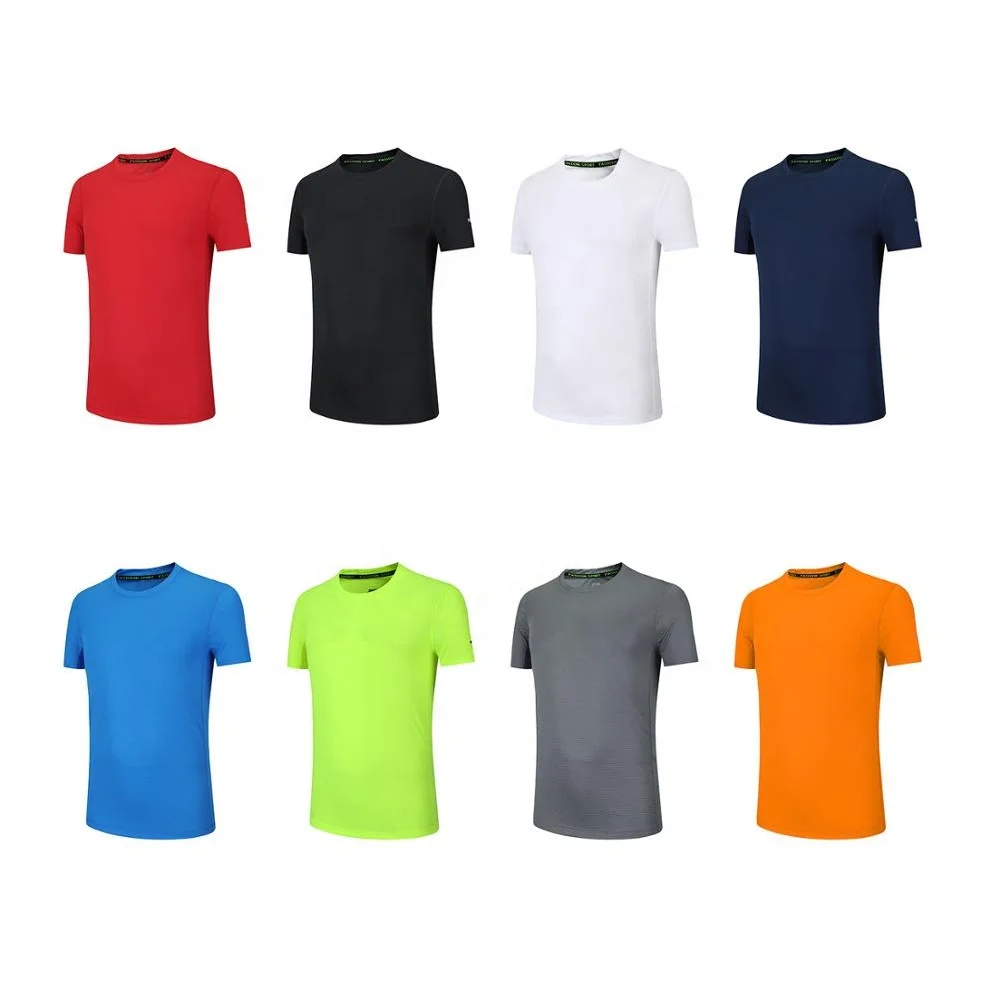 JL0713C High Quality Men Running Sports T-Shirts Quick Dry Sublimation Blank T Shirts Polyester for Men