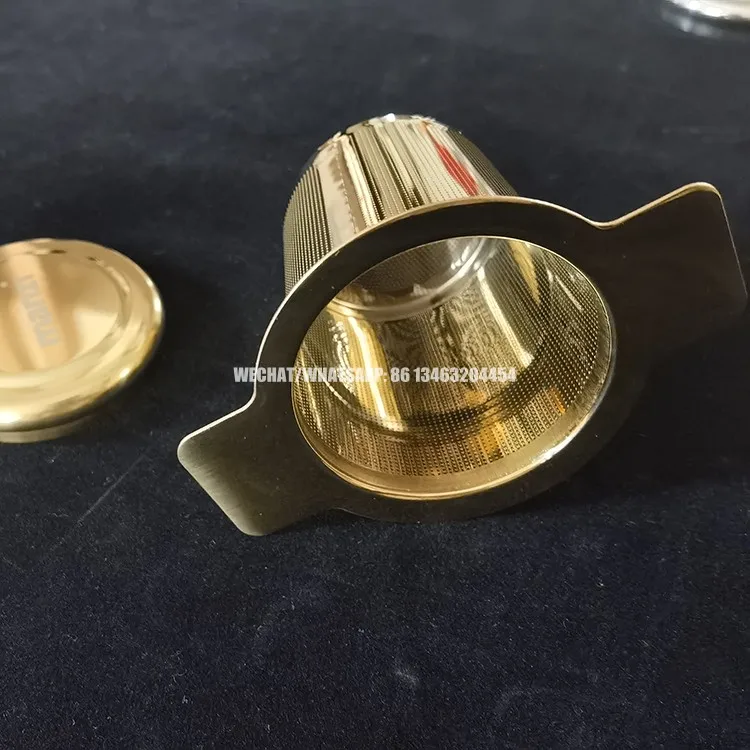 Custom Color and Logo Gold Metal Silver Micro Stainless Steel Tea ...