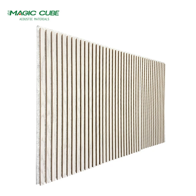 Europe hot sale Sound Absorbing Panel akupanel slat pet wood acoustic panel for Soundproofing