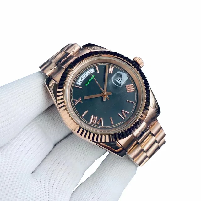 Fashion Wristwatches Mens Automatic Watches calendar 904L Stainless Steel waterproof Luminous Mechanical watch montre