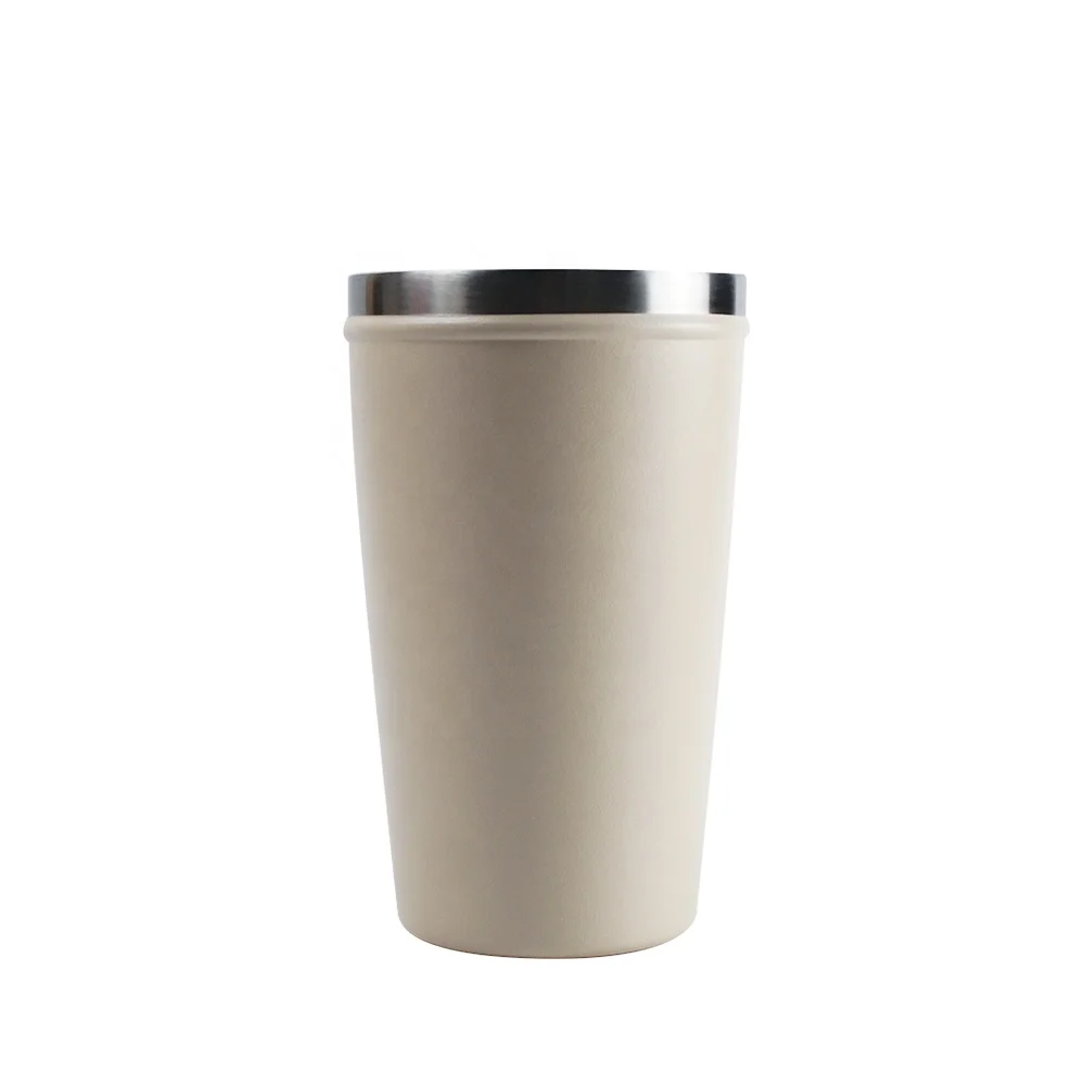 12Oz Factory Direct Powder Coated Coffee to Go Mug Matte Insulated Cup Thermo Stainless Steel Vacuum Tumbler With Custom Logo