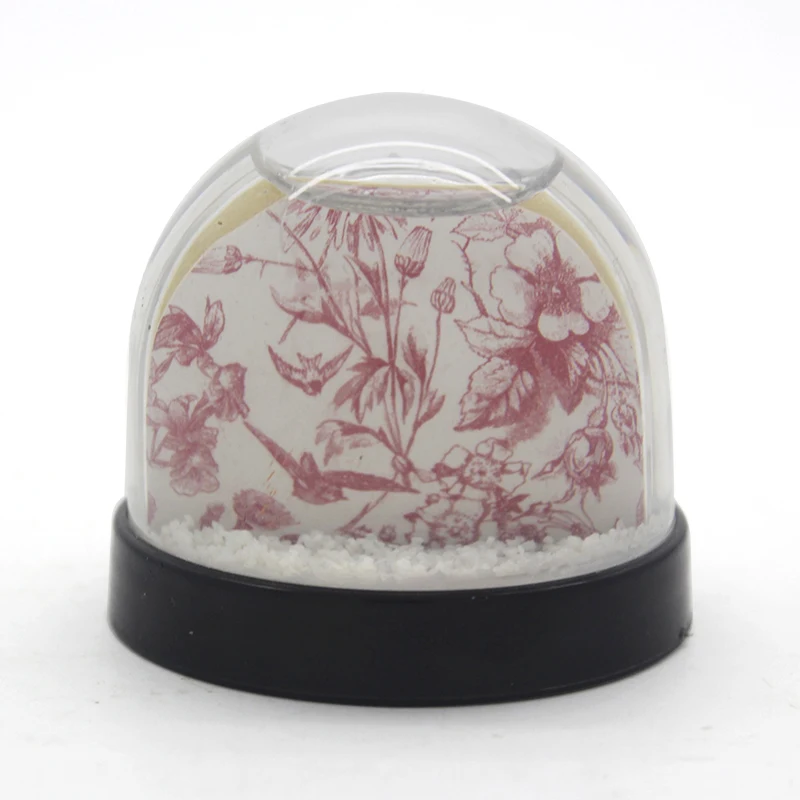 Snow Globe Custom Made Christmas Photo Frame Acrylic Snow Globe Christmas Acrylic Plastic Snowball
