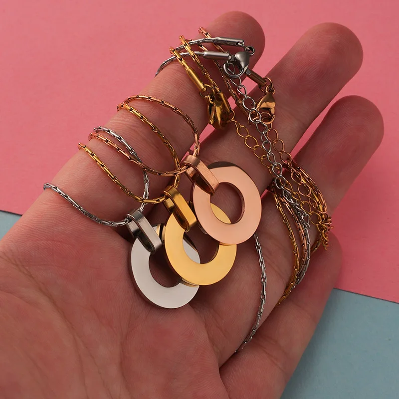 Custom Logo Stainless Steel Necklace