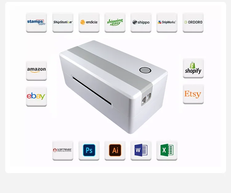 Cost Efftive 4*6inch Shipping Label Commercial Direct Thermal Printer