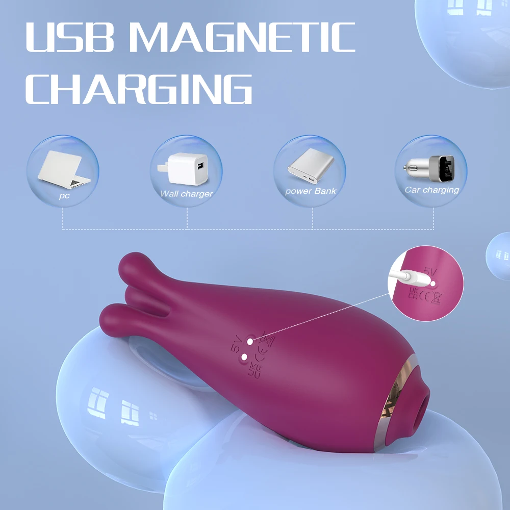 S-HANDE Bionic Octopus Design Clitoral Sucking Vibrator – USB Rechargeable  Nipple Kneading Massage Tool for Women