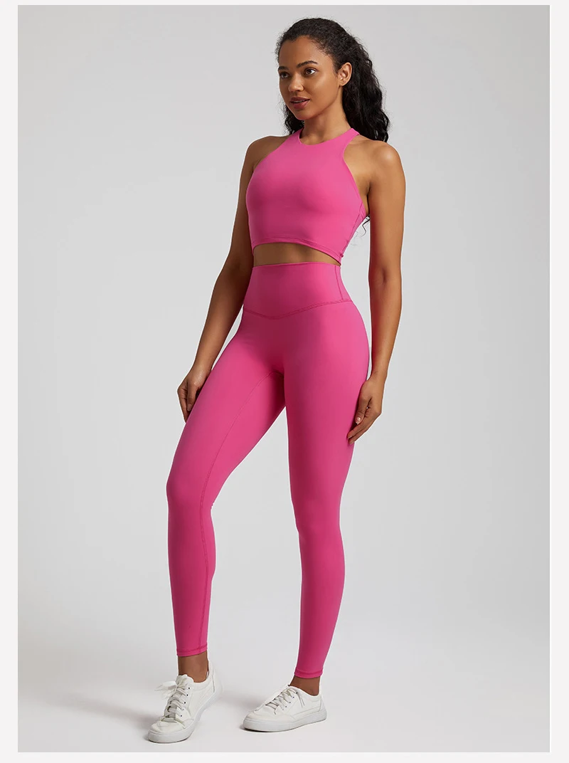 Wholesale Gym Sports Bra And Tights Legging 2 Piece Set Sports Wear