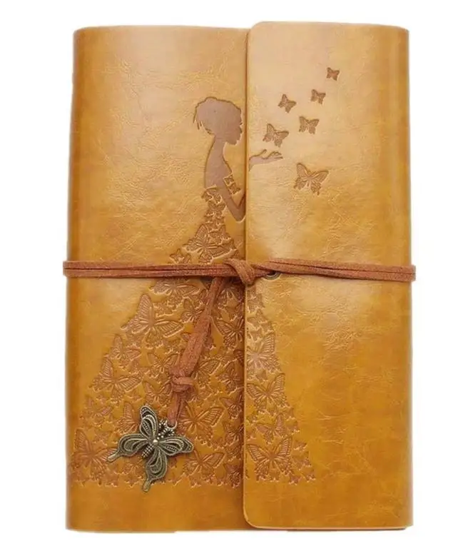 Кожаный дневник, винтажный блокнот на спирали, принимаем индивидуальный логотип, вставленные страницы, альбом для эскизов в подарок для девочки