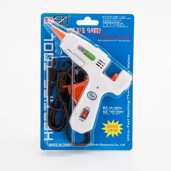 15W Dual Temp White OEM Hot Melt Glue Gun Stick Car Dent Repair Tool with Copper Nozzle Electric Power Source Factory Price