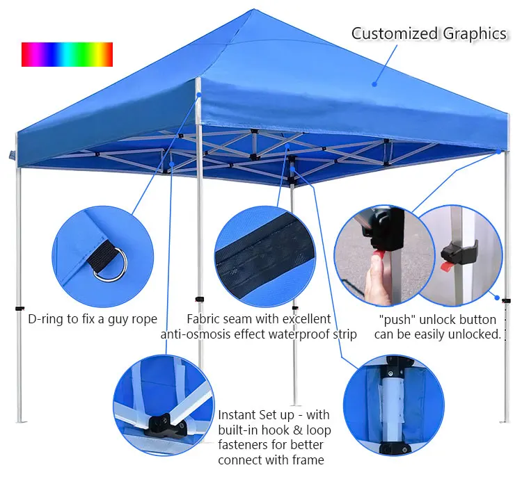 China Manufacturer 3x3 3x6 Custom Logo Canopy Trade Show Tent Gazebo ...