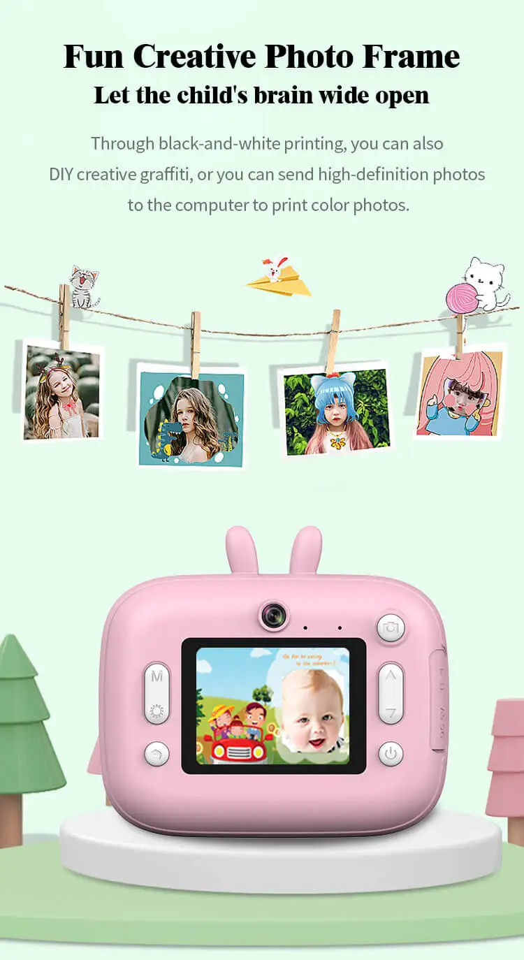 New Wifi S1 HD Mini Instant Camera Children's Photo Printer Thermal Printing Digital Camera