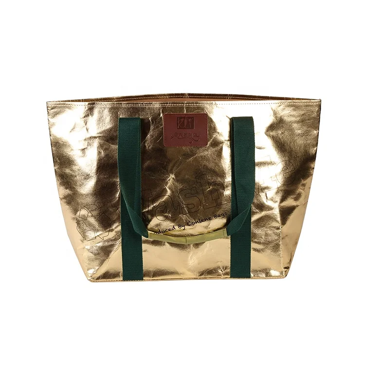 На велико Прилагођане сјајне металне боје Перљиве крафт папирне торбичке за носење Торбичке за куповину
