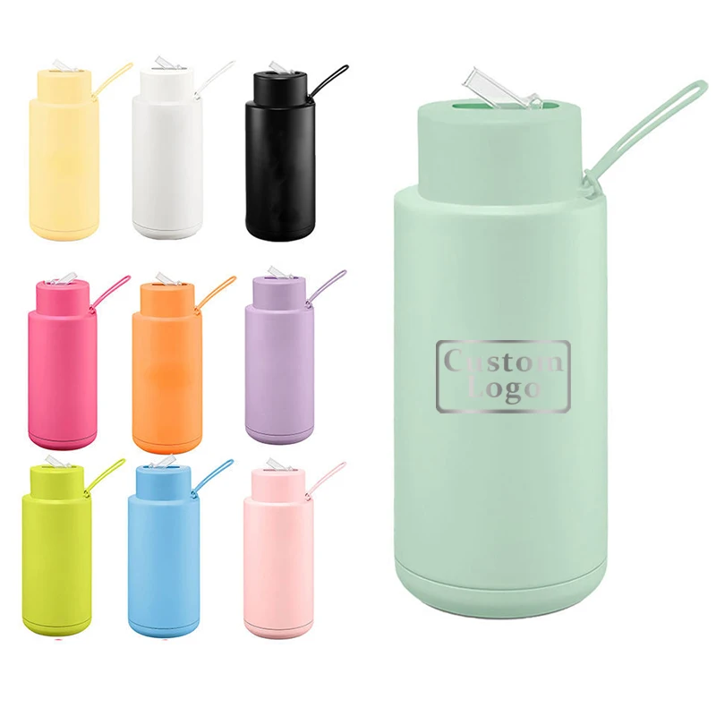 Water Bottle 1L Flask Insulated Stainless Steel Bottle Water Reusable Termos Thermal Customized Vacuum Flasks