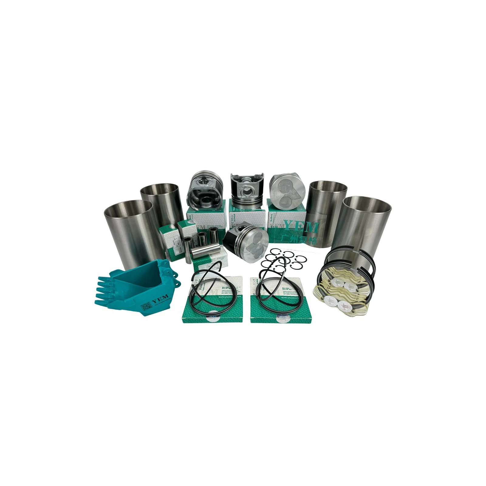 Cylinder Liner Kit for Komatsu 3D95 4D102 4D105 4D120 High Performance Engine Parts
