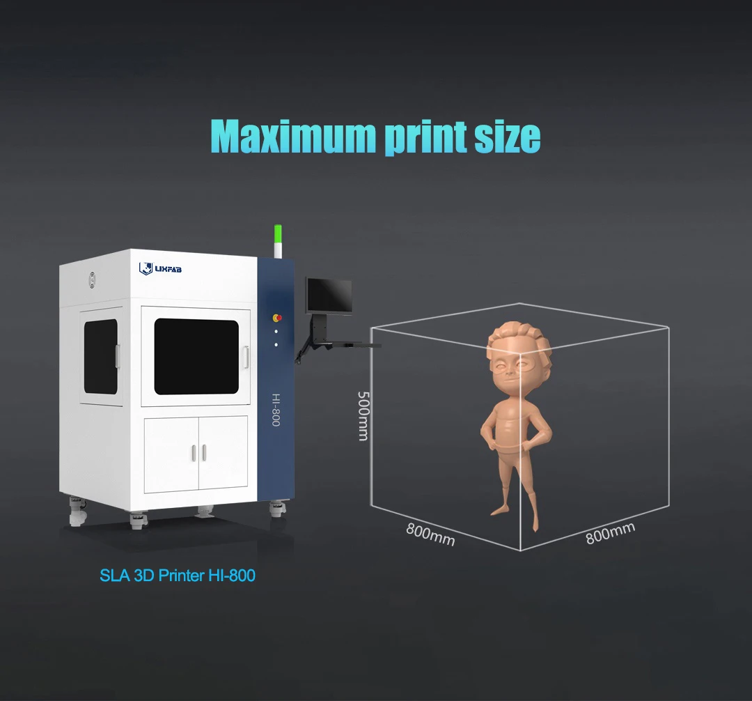 High Accuracy Industrial Grade 3d Printer Professional Industrial Grade Prototype Large Resin 3D SLA Printer