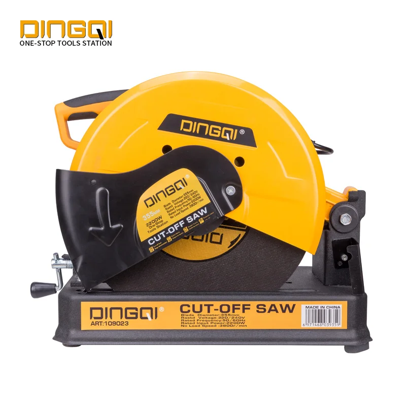 DINGQI 220V 2300W Multifunction Aluminum Stainless Steel Cold Cutting Machine 355mm Cut Off Saw