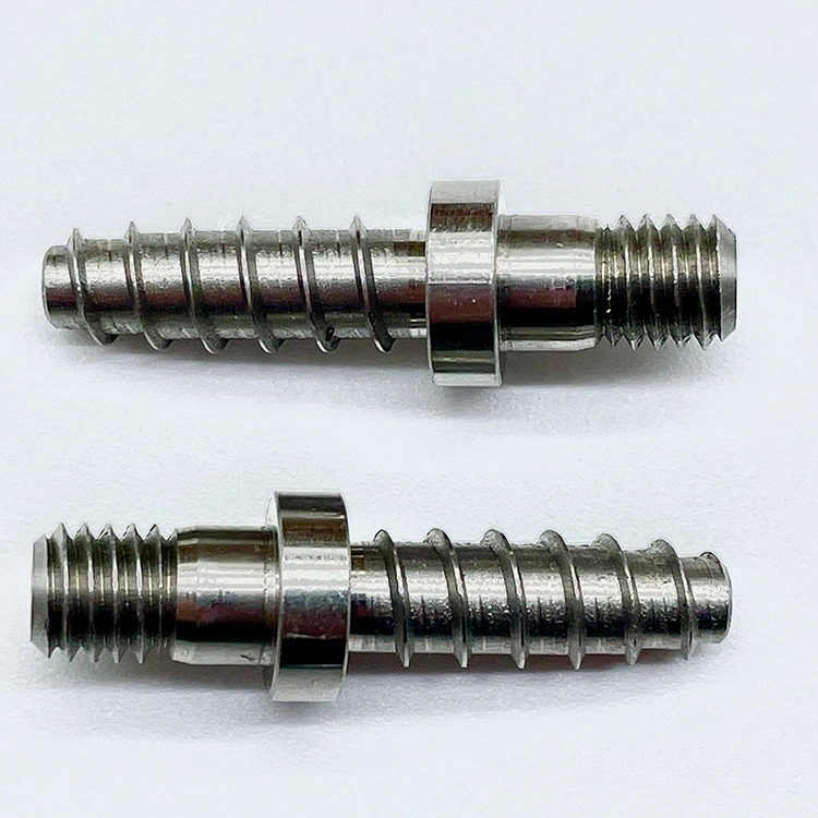 Cnc Double End Screw Custom Steel Galvanized Double Sided Threaded Wood Screw Bolt