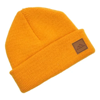 Wholesale Comfortable Custom Logo Winter Warm Ribbed Knit Baby Toddler Beanie Hat