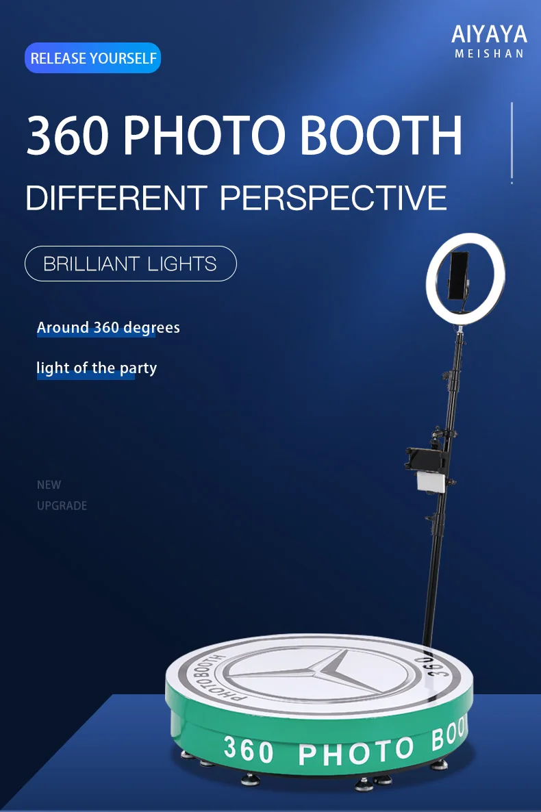 Promotional Good Quality Portable Wireless Rotating Portable 360 Photo