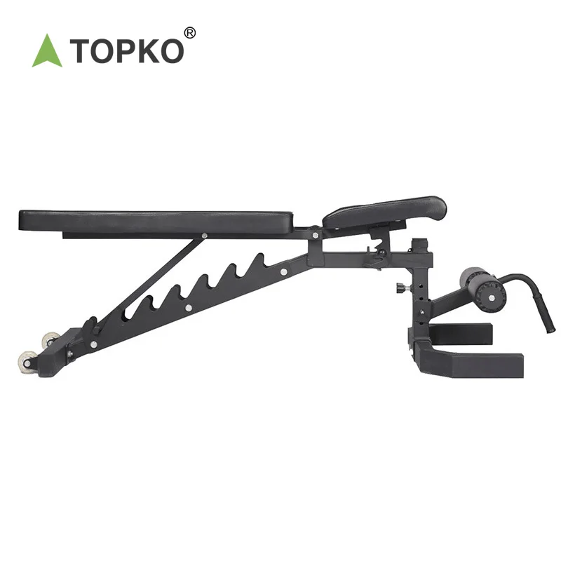 TOPKO Adjustable Foldable Bench Press Workout Gym Exercise Fitness Bench Dumbbell Bench