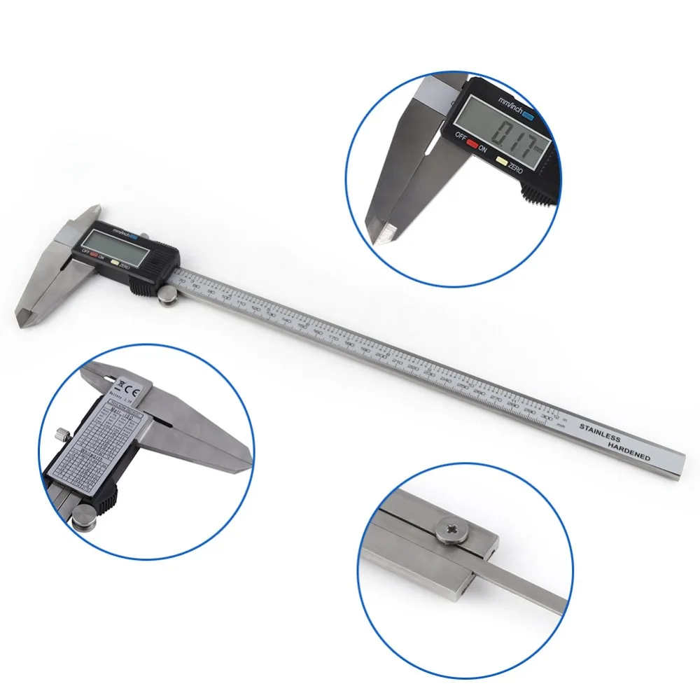 Precision Measurement Digimatic Vernier Caliper 0-300mm / 12 Inch - Precision Measuring Tool With Digital Display DIY Measuring Instrument