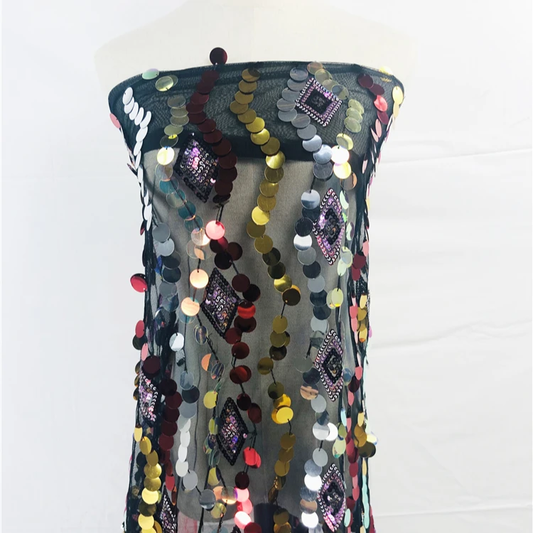 dress with large sequins