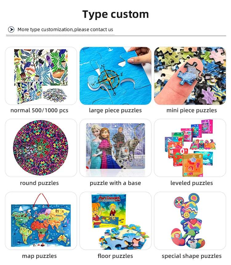 High Quality Custom Printing 500 1000 Pieces Super Hero Cartoon Jigsaw