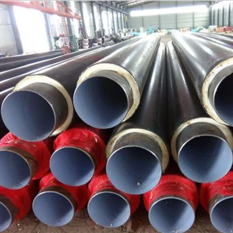 P235JH HDPE Polyurethane Foam Thermal Insulation Direct Buried ERW SAW Steel Pipe for Pipeline