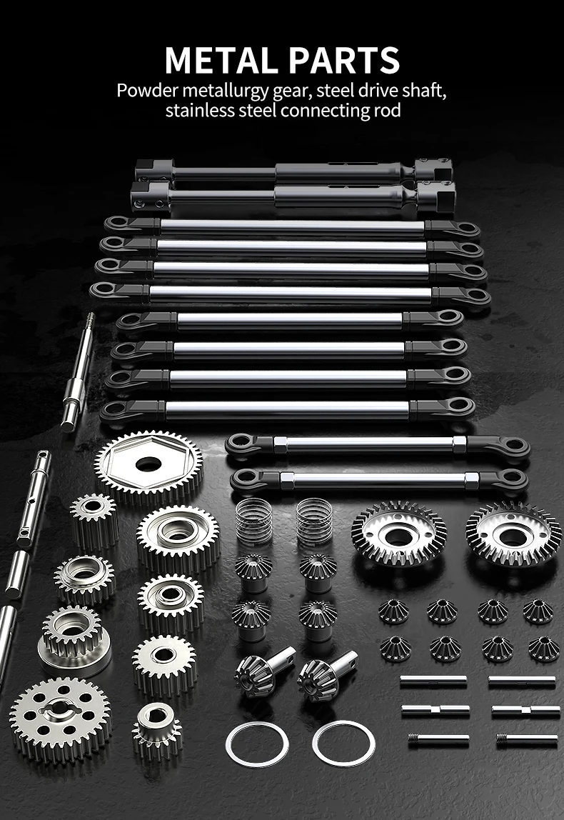 MJX H8H+ RC Car 1/8 4WD 3970 Brushless 8CH Remote Control Toys Climbing Off-Road Truck Aluminum Alloy Parts 80A ESC 35KG Servo