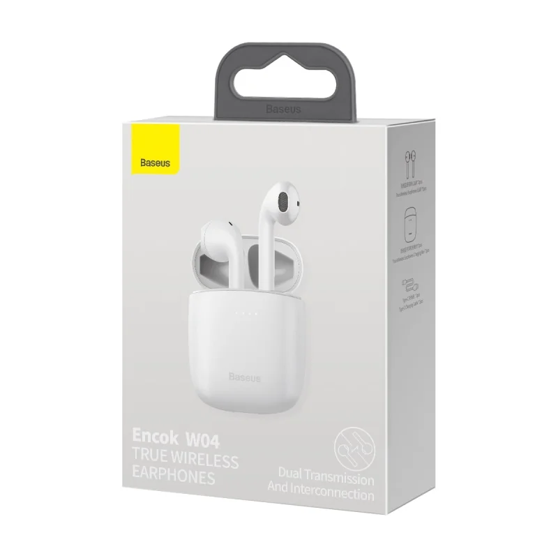 Беспроводные наушники Encok W04 True Wireless 5 0 Спортивная стереогарнитура для телефона мини-наушники-вкладыши с зарядным устройством наушников